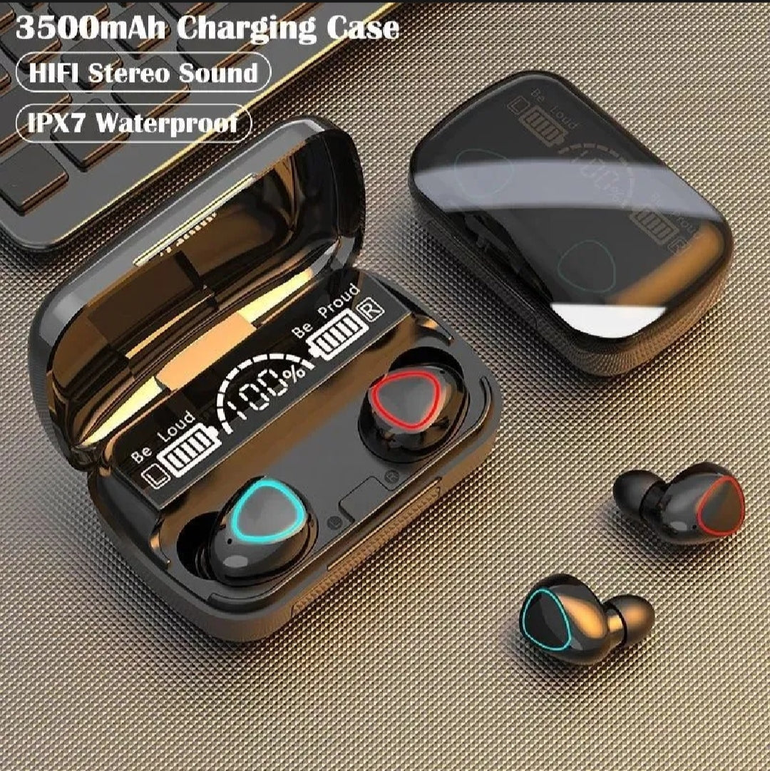 Original DAMIX M10 Airpods TWS Wireless Headphones Touch Control Bluetooth Ear buds Compatible 5.3 Earphones Wireless Headset Waterproof 9D Hifi Quality Earbuds